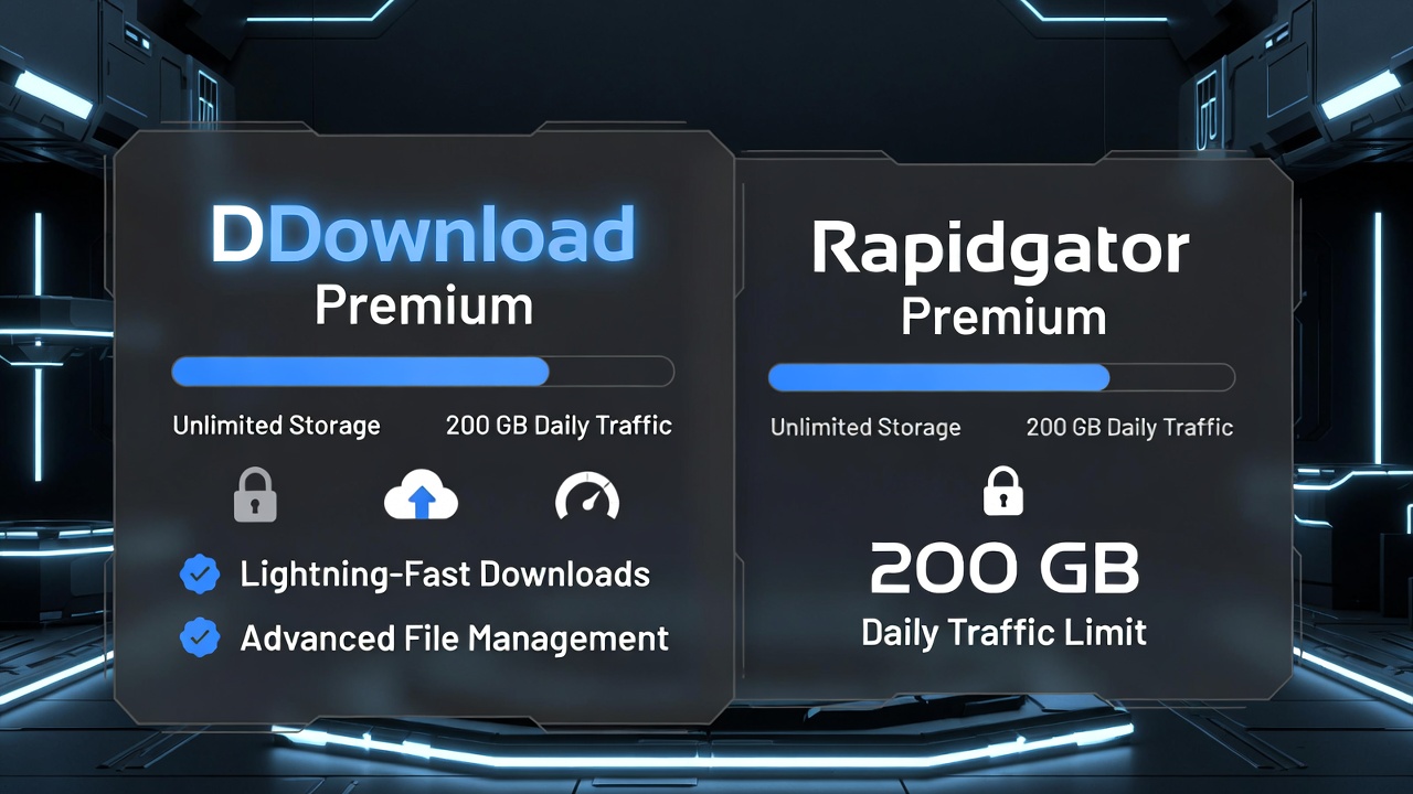 DDownload Premium vs Rapidgator Premium 2026: Comparación, Precios y ¿Cuál es Mejor?